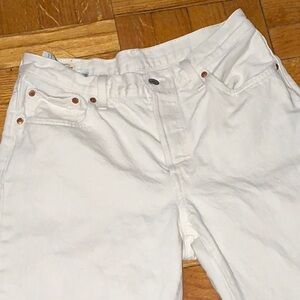 Levi’s Button Fly 501’s, Women’s W28/L32, Off White
